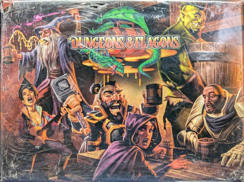 NEW/SEALED Dungeons & Flagons Drinking Card Game for Your Favorite Tabletop RPG